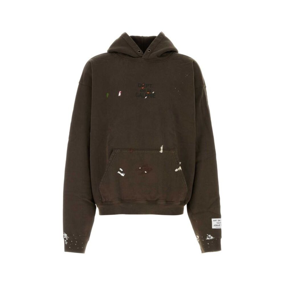 Gallery Dept Men Brown Cotton Sweatshirt